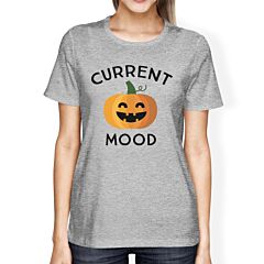 Pumpkin Current Mood Womens Grey Shirt
