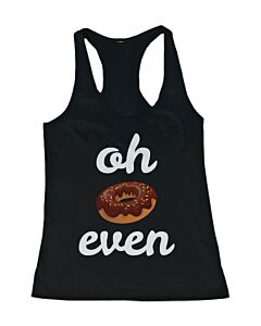 Women's Funny Graphic Design Tank Top - Oh Donut Even Tanktop, Gym Clothes
