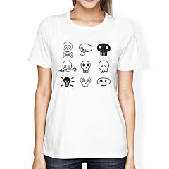 Skulls Womens White Shirt