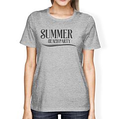 Summer Beach Party Womens Grey Shirt