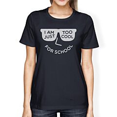 Too Cool For School Womens Navy Shirt