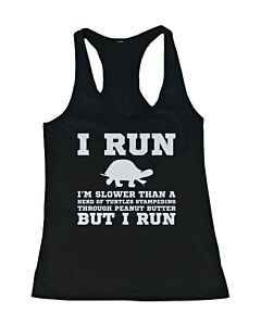 I'm Slower than a Turtle Funny Workout Tank Top Gym sleeveless Shirt