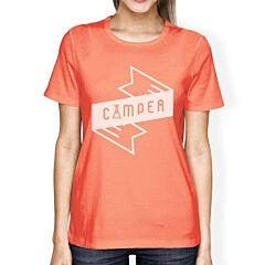 Camper Peach Cute Design Tee Summer Outdoor T Shirt Gifts For Her
