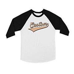 Orange College Swoosh Wonderful Kids Personalized Baseball Shirt