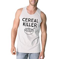 Cereal Killer Mens White Tank Top