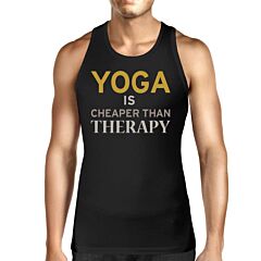 Yoga Is Cheaper Than Therapy Unisex Tank Top Yogi Sleeveless Shirt