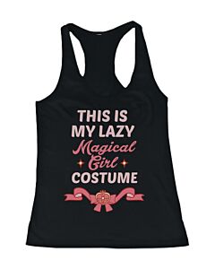 This is My Lazy Magical Girl Costume Funny Women's Tank Top for Halloween