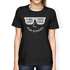 Too Cool For School Womens Black Shirt