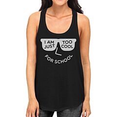 Too Cool For School Womens Black Tank Top
