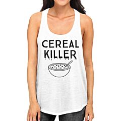 Cereal Killer Womens White Tank Top