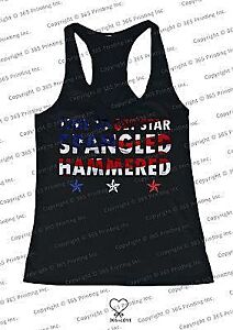 Women’s Red White and Blue Tank Tops - Time to get Star Spangled Hammered