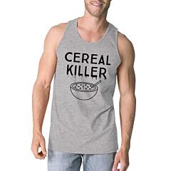 Cereal Killer Mens Grey Tank Top