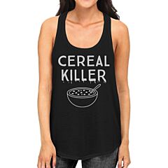 Cereal Killer Womens Black Tank Top