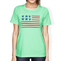 USA Flag Cute American Flag Decorative Tee For Women Unique Gifts