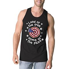 Home Of The Pizza Funny Design Independence Day Tank Top For Men