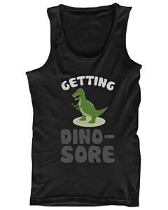 Getting Dino-Sore Men's Funny Work Out Tank Top Cute Sports Sleeveless Tank