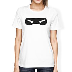 Ninja Eyes Womens White Shirt