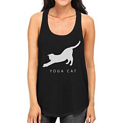 Yoga Cat Tank Top Yoga Work Out Tank Top Cute Gift For Cat Lady