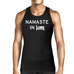 Namaste In Bed Unisex Tank Top Yoga Sleeveless Shirt Gifts For Yogi