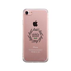 I Am The Best Christmas Decoration Wreath Clear Phone Case