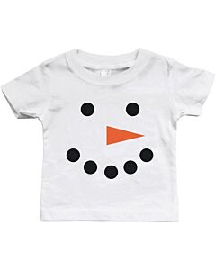 Snowman Christmas White Baby Shirt Holiday Gifts