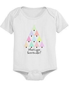 Cute Christmas Tree Baby Bodysuit - Pre-Shrunk Cotton Snap-On Style Baby Bodysuit
