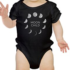 Moon Child Baby Black Bodysuit