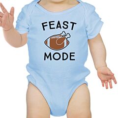 Feast Mode Baby Sky Blue Bodysuit