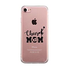 Cheer Mom Transparent Phone Cover Cute Mom Birthday Christmas Gift