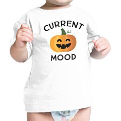 Pumpkin Current Mood Baby White Shirt