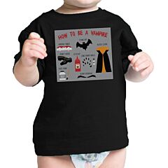 How To Be A Vampire Steps Baby Black Shirt