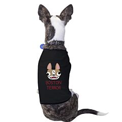Boston Terror Terrier Pets Black Shirt