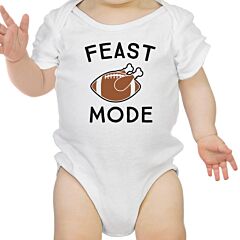 Feast Mode Baby White Bodysuit