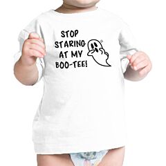 Stop Staring At My Boo-Tee Ghost Baby White Shirt