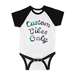 Colorful Overlay Text Rad Baby Personalized Baseball Shirt Gift