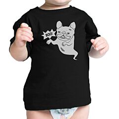 Boo French Bulldog Ghost Baby Black Shirt