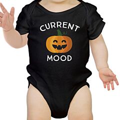 Pumpkin Current Mood Baby Black Bodysuit