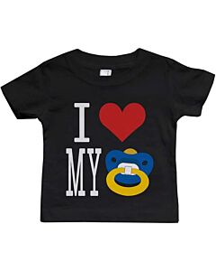 I Love My Pacifiers Funny Black Baby Shirt Great Gift Ideas