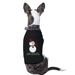 Some People Are Worth Melting For Snowman Pets Black Shirt