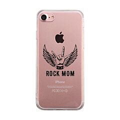 Rock Mom Phone Cover Best Mother's Day Gift Phone Cover Transparent