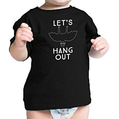 Let's Hang Out Bat Baby Black Shirt
