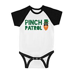 Pinch Patrol Leprechaun Infant Baseball Shirt For St Patrick's Day