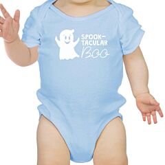 Spook-Tacular Boo Baby Sky Blue Bodysuit