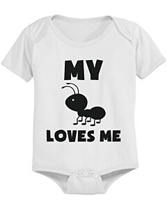 My Aunt Loves Me Funny Baby Bodysuits Gift for Niece or Nephew Infant Bodysuits