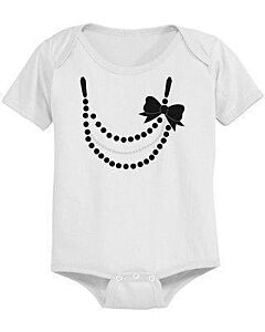 Cute Necklace Baby Bodysuit - Pre-Shrunk Cotton Snap-On Style Baby Bodysuit