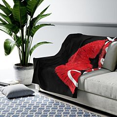Accent Blankets, Sweet Kiss Red Lipstick Style Throw Blanket - 30" × 40"
