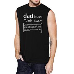 Dad Noun Mens Black Muscle Tank Top Gifts For Dad From Daughters