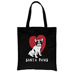 Santa Paws Canvas Shoulder Bag