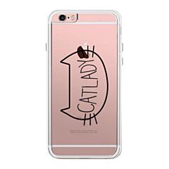 Catlady Phone Case Cute Clear Phonecase For Cat Lover