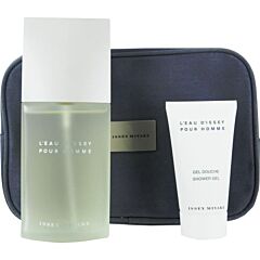 L'eau D'issey By Issey Miyake Edt Spray 4.2 Oz & Shower Gel 2.5 Oz & Toiletry Bag - As Picture